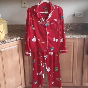 kate spade Winter Holiday Pajamas Sz. Medium
